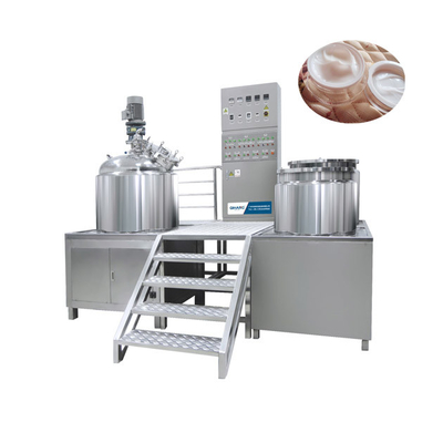 Lotion Mixer Machine	Stainless Steel 304 110V 500L Vacuum Emulsifying Equipment